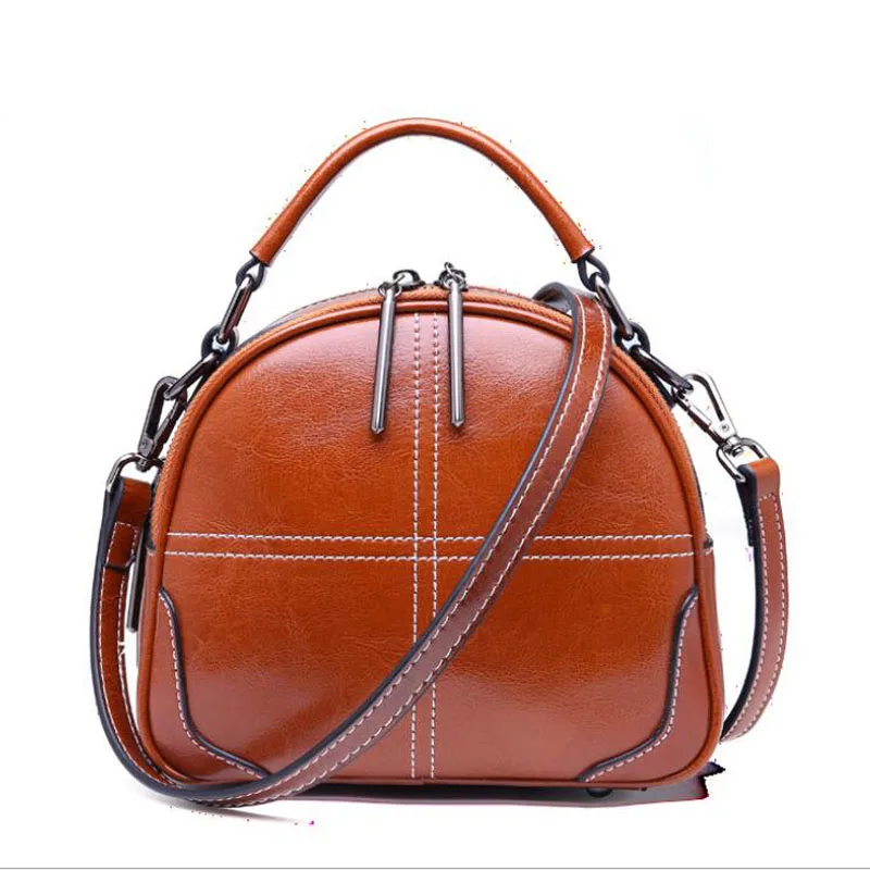 

Women bag new Leather fashion wild Messenger bagKorean version of the female handbag bag retro shoulder bag