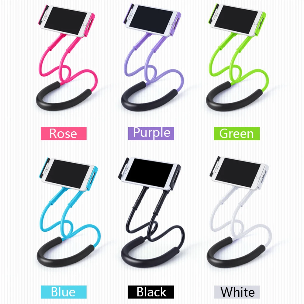 Universal Lazy Neck Hanging Holder Tablet Mobile Phone Holder Clip for iphoneX