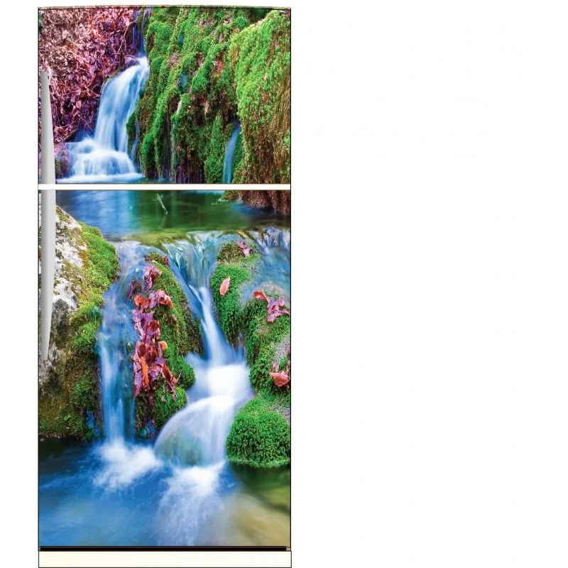 

Fridge Sticker Pretty Waterfall Refrigerator Dishwasher Door Cover Bedroom Decor Wallpaper Stickers Vinyl Living Room Decoration
