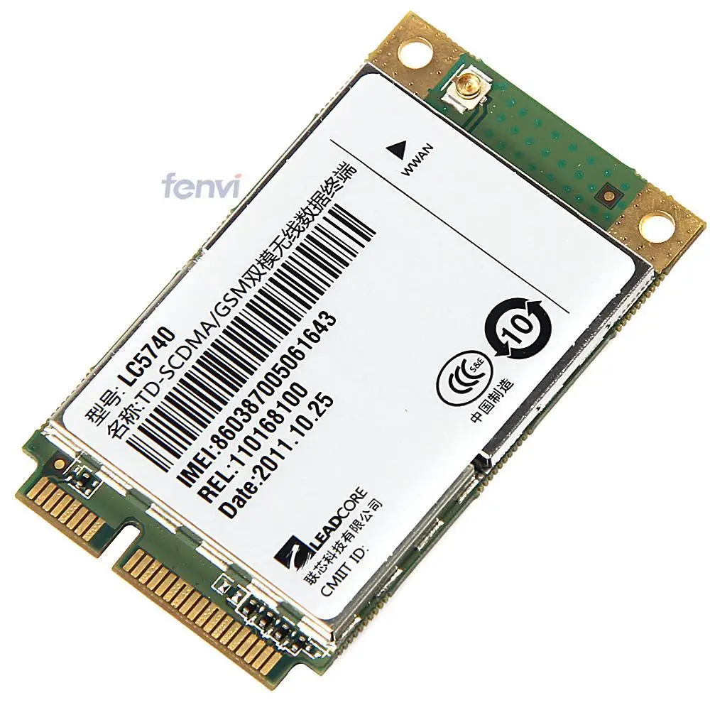 LC5740 TD SCDMA /GSM EGSM 3G module Wireless 3G WWAN PCI e Card For