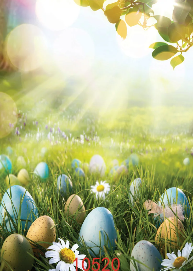 

SHENGYONGBAO Art Cloth Custom Photography Backdrops Prop Easter day Theme Digital Photo Studio Background 10520