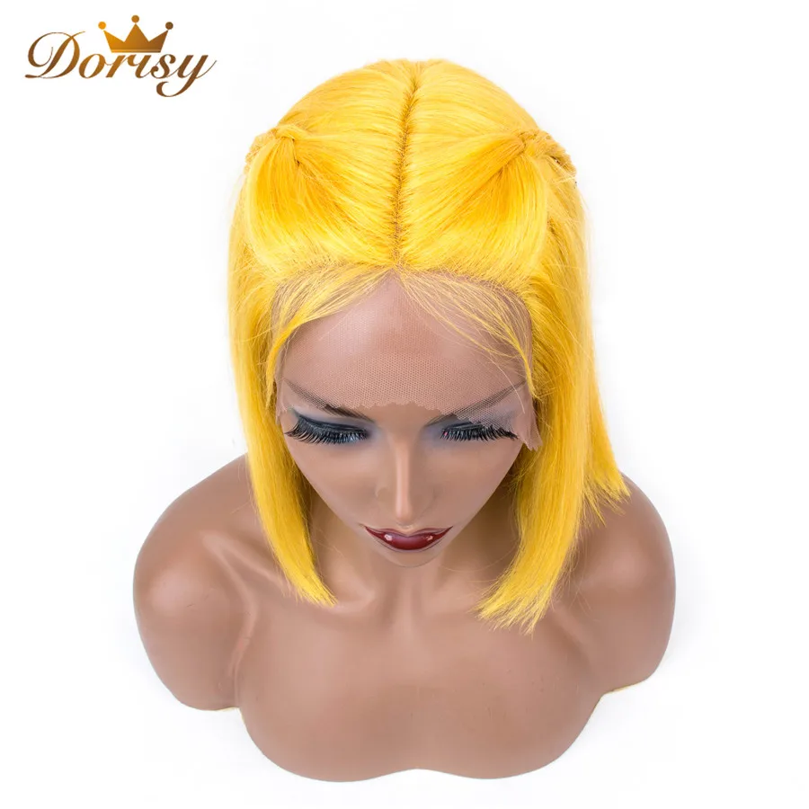 Цветной фиолетовый желтый парики Синтетические волосы на кружеве человеческих волос парики прямо Ким K бразильский парик для черный Для