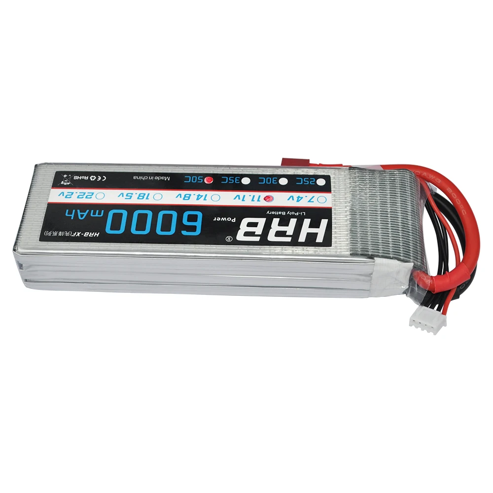 HRB 11,1 V 6000mAh 50C 100C 3S RC Lipo батарея для автомобиля Traxxas axial scx-10 ii F450 Xmaxx HPI E-REVO Квадрокоптер вертолет