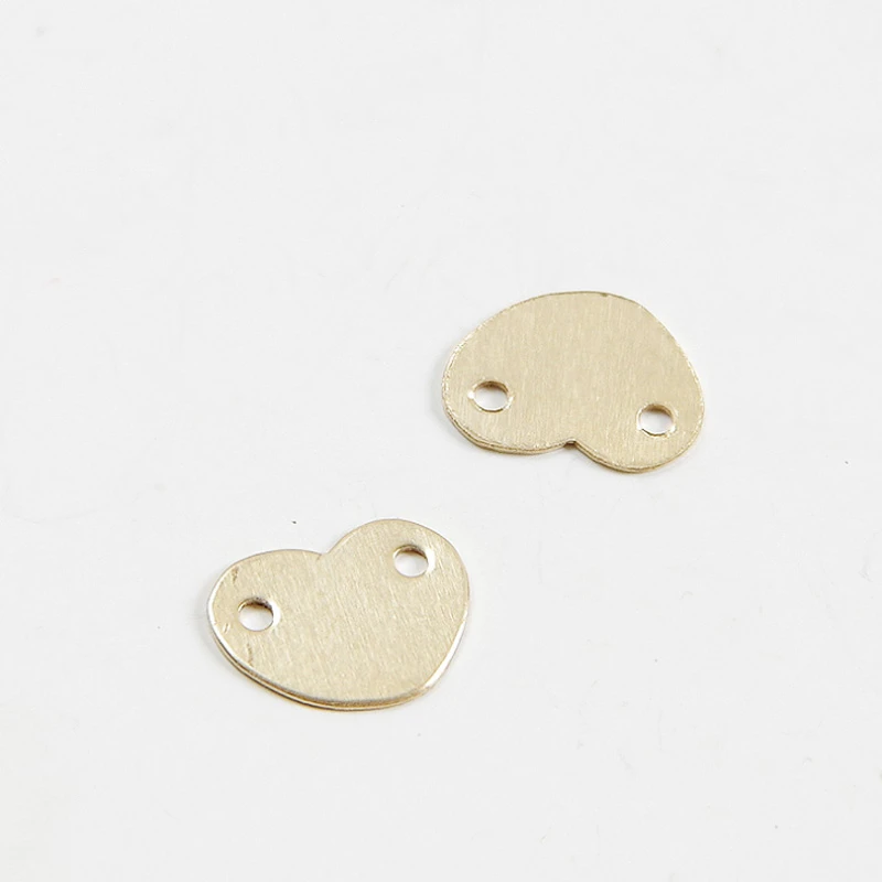 gold heart connectors 10 50 100pcs 20/%OFF Gold filled heart connectors charms bulk Small heart connector Gold fill Tiny heart charm