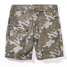 Камуфляж мужские шорты Карго Для мужчин s мужские шорты в повседневном стиле Винтаж рабочие шорты мужские военные Короткие штаны WY05