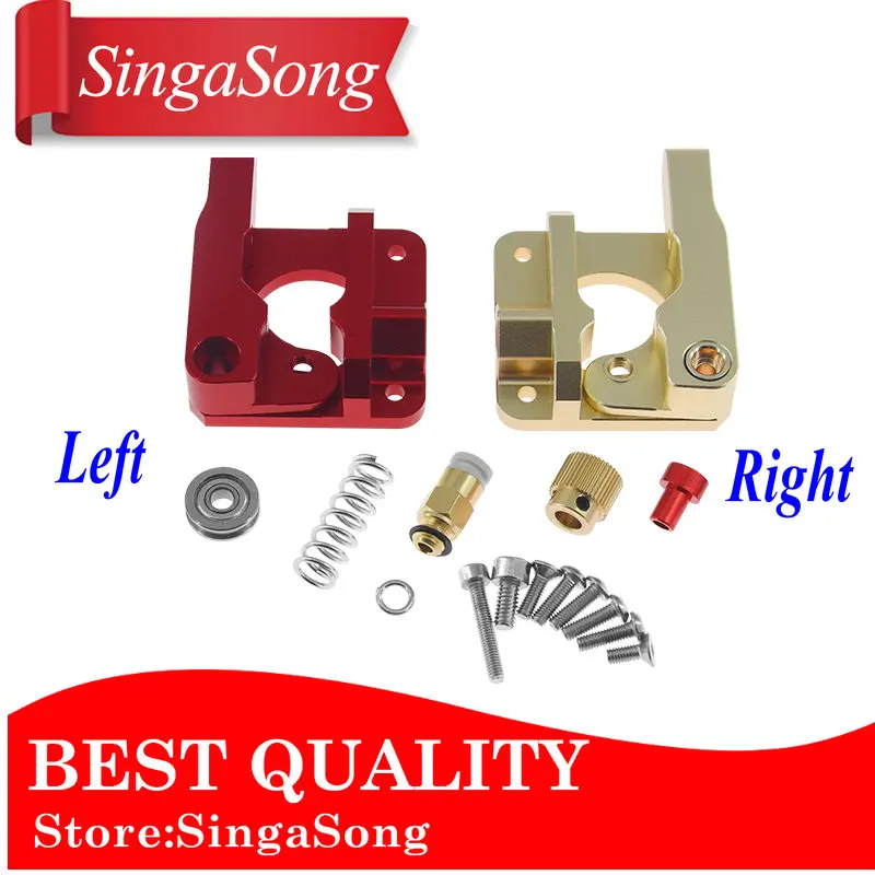 

3D Printer Parts MK8 CR10 Extruder Aluminum Alloy Block Bowden Extruder 1.75MM Filament Reprap Extrusion For MK8 CR-10 DIY