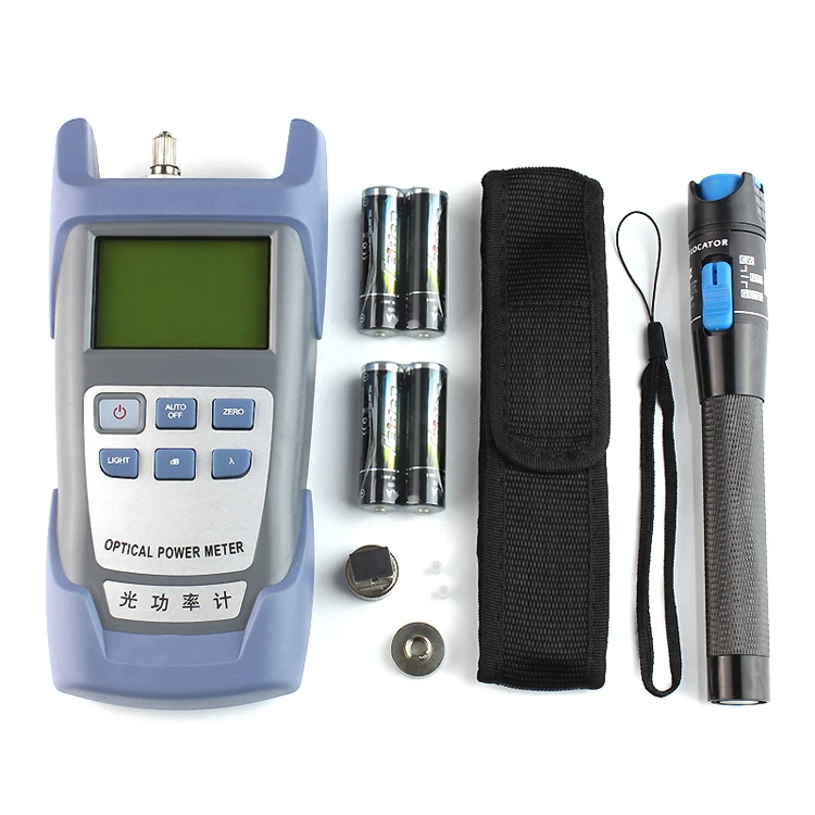 50mw VFL ftth fiber optic tool kits with fc-6s cleaver and power meter vfl 50km Lysee Fiber Optic Equipments 50mw VFL ftth fiber optic tool kits with fc-6s cleaver and power meter vfl 50km Lysee Fiber Optic Equipments