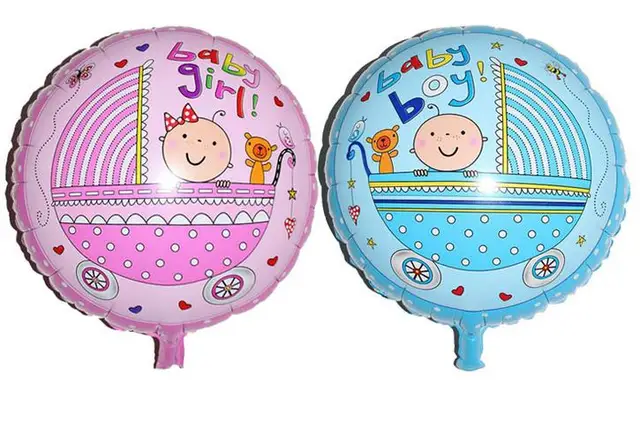 3pcs Lot Baby Shower Helium Balloons Party Balon 1st The First