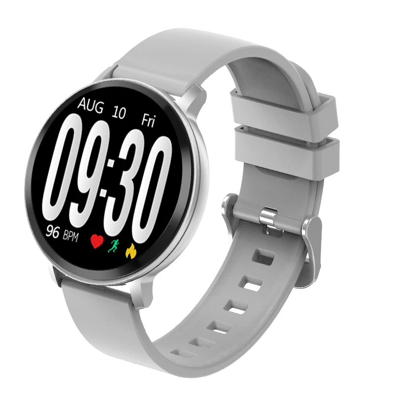 Смарт-часы Greentiger S8, фитнес-трекер, монитор сердечного ритма, умные часы, кровяное давление, кислородный водонепроницаемый браслет, Android IOS - Цвет: Серый