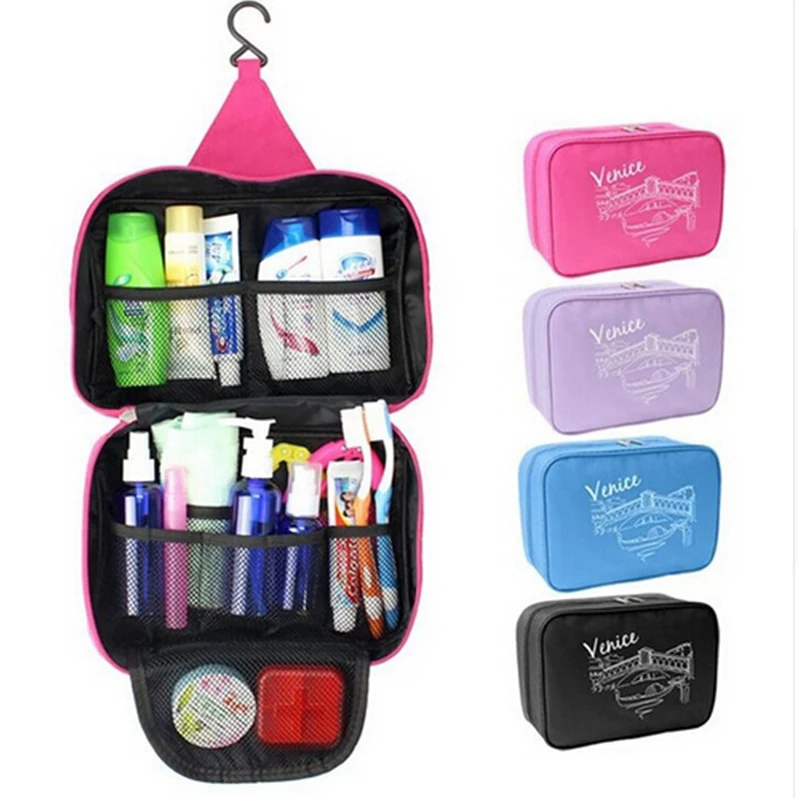 

New Portable Hanging Organizer Bag Foldable Cosmetic Makeup Case Storage Traveling Toiletry Kit Wash Bathroom Accessories
