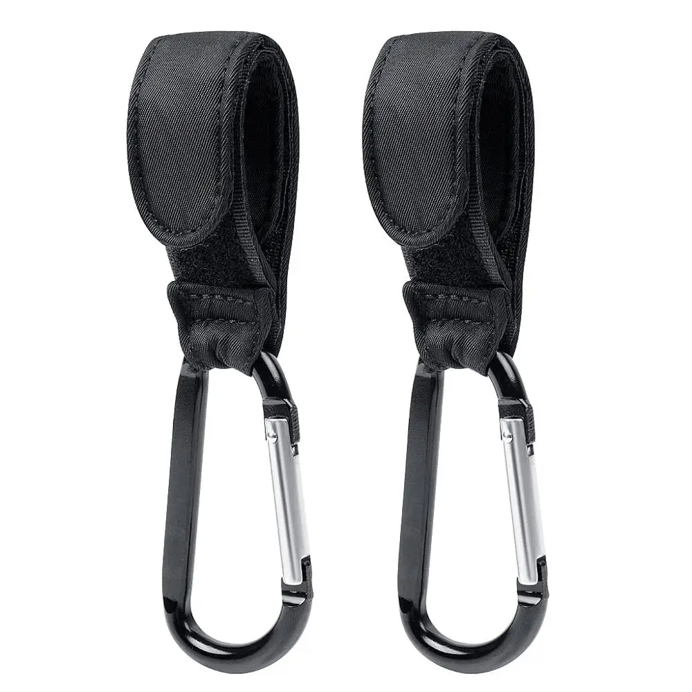 

2pcs Buggy Clips Stroller Hook A Carabiner Hook That Can Be Used To Hang A Shopping Bag Or Pouch On A Stroller