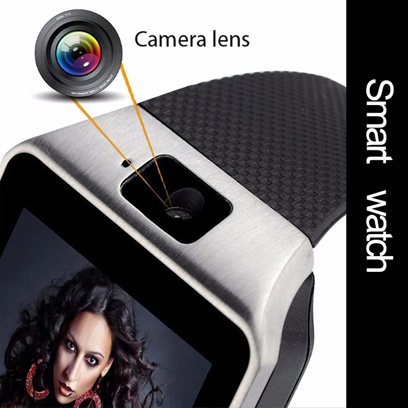 JINCOR Bluetooth Smart Watch DZ09 Smartwatch Anti-lost SIM TF Card Wearable Device with Camera for Apple Android Men Women Watch