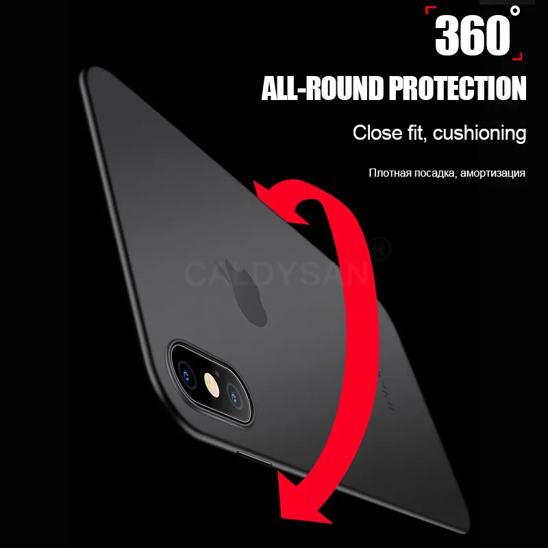 Ультратонкий матовый чехол 0 26 мм для IPhone XR XS Max X 8 7 6 6s Plus противоударный 12 mini 11 Pro SE