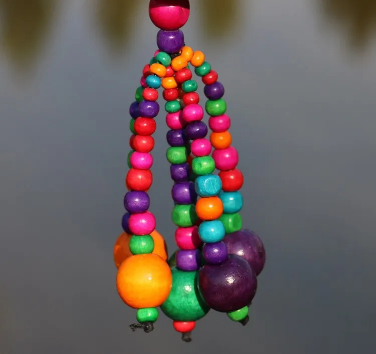 Lucky Cucurbit игрушки для птиц с разноцветными бусинами ручной работы также можно использовать, чтобы быть клеткой или украшением дома