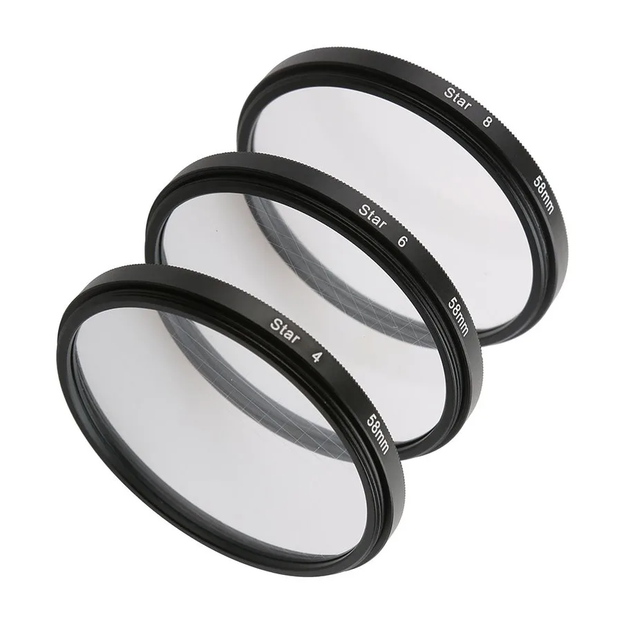 Звездный фильтр Lightdow 4 6 8 Piont Filtro фильтры для камеры 49 52 55 58 62 67 72 77 82 мм Canon Nikon Sony Pentax