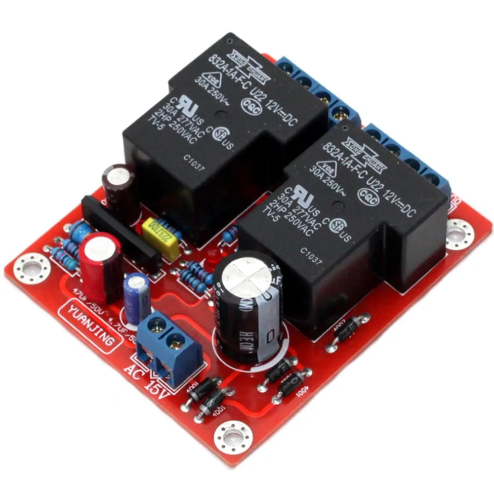 Защитная плата динамика 30A AC12V AC15V 10 Вт 72*62 мм YJ0012 | Электроника