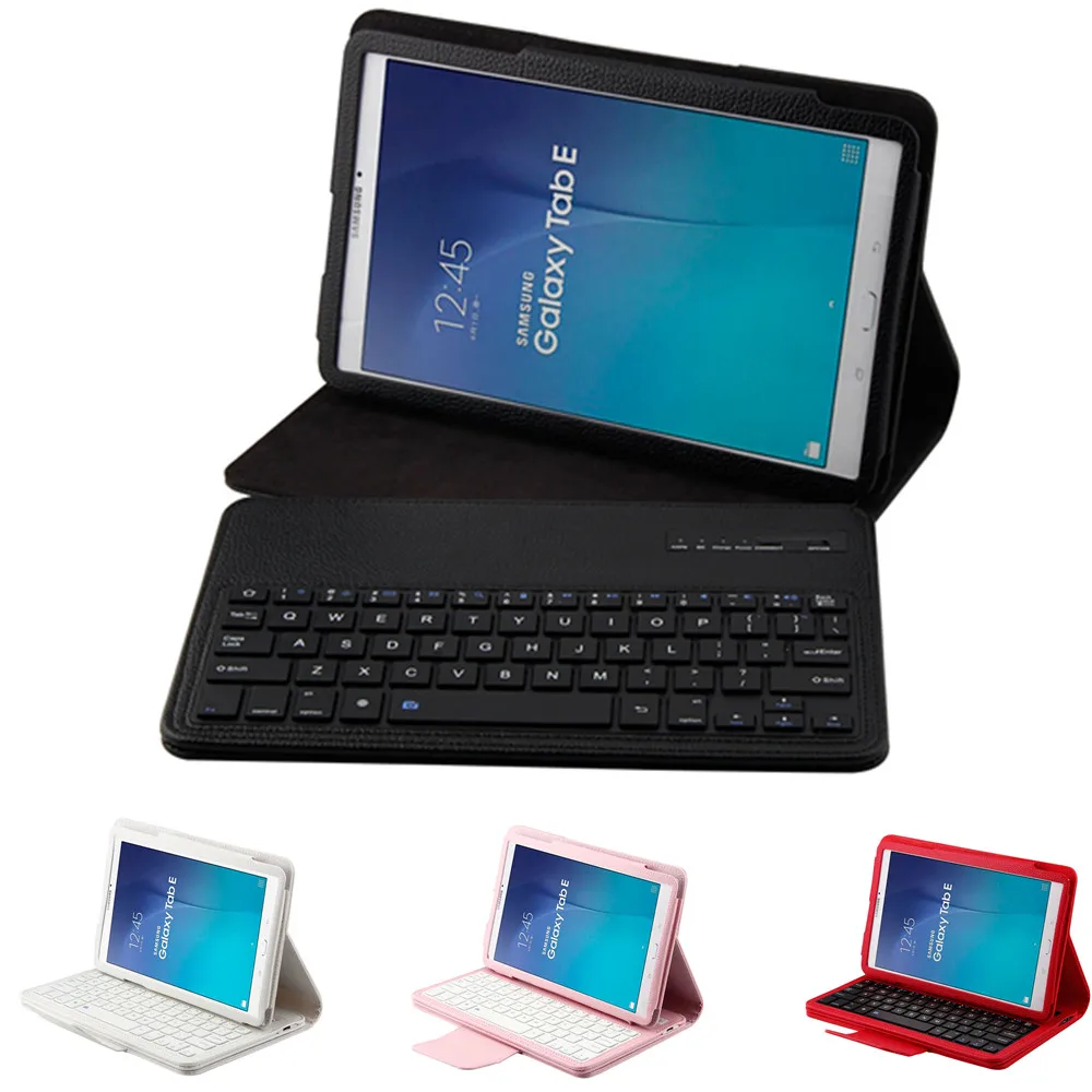 Removable Detachable Bluetooth Keyboard Flip Leather Stand