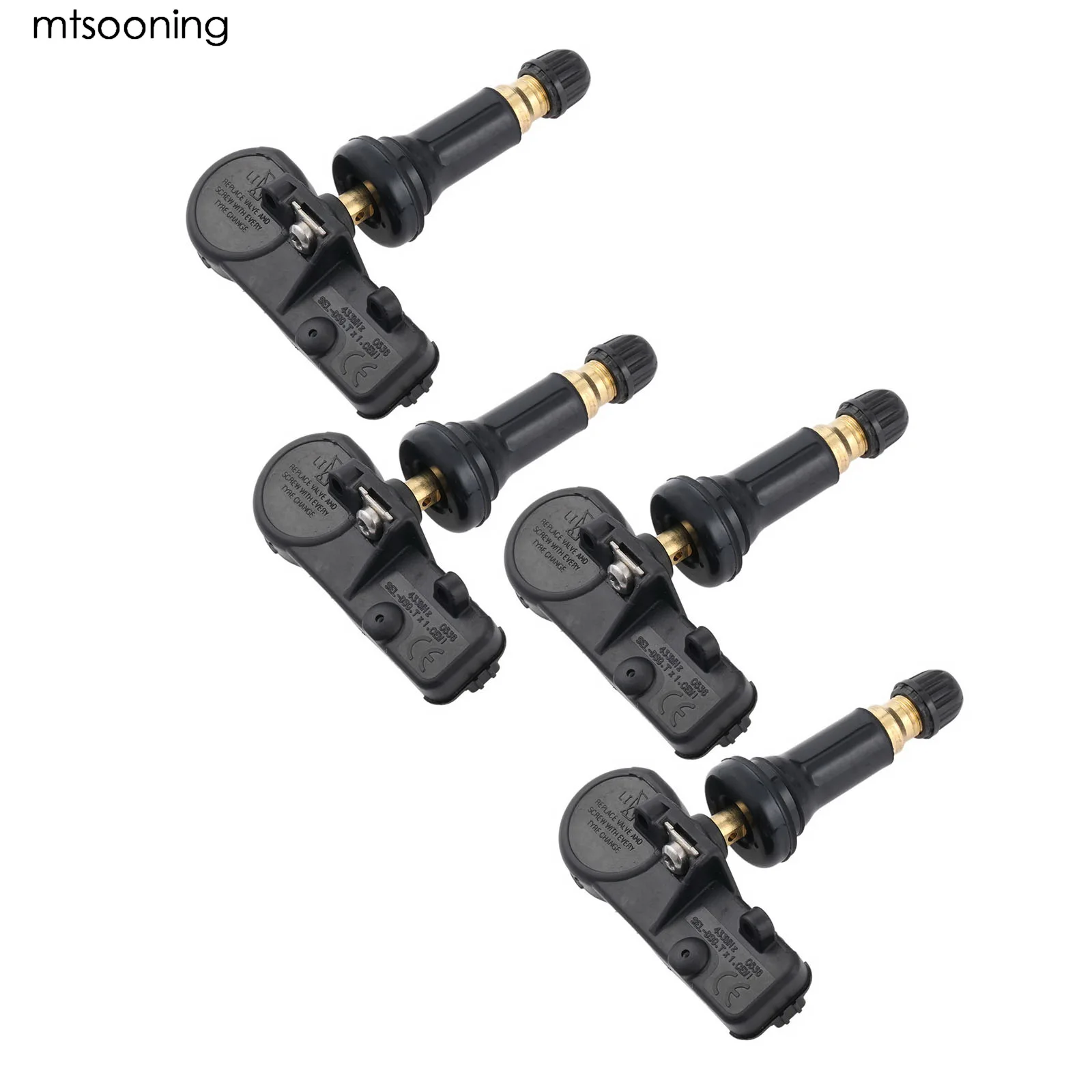Mtsooning 4 шт. датчик давления в шинах TMPS 9673860880 433 МГц для 2006 2013 Citroen C4 DS4 DS5 Jumper Peugeot 3008 307
