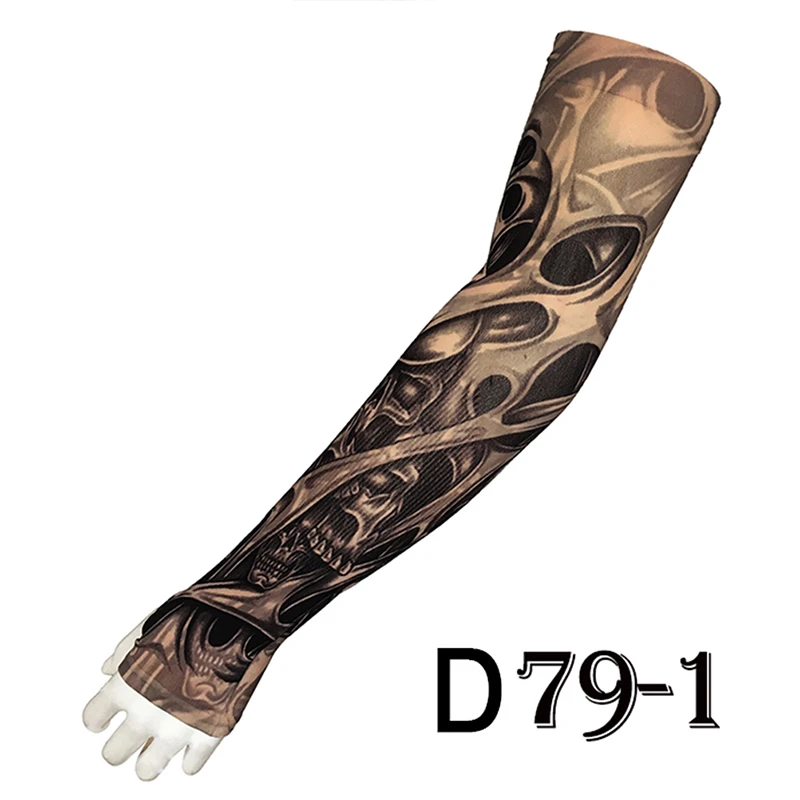 Мода татуировки рукава рука грелка унисекс УФ-защита наружные временные фальшивые татуировки рука рукав грелка рукав Mangas - Цвет: as pic