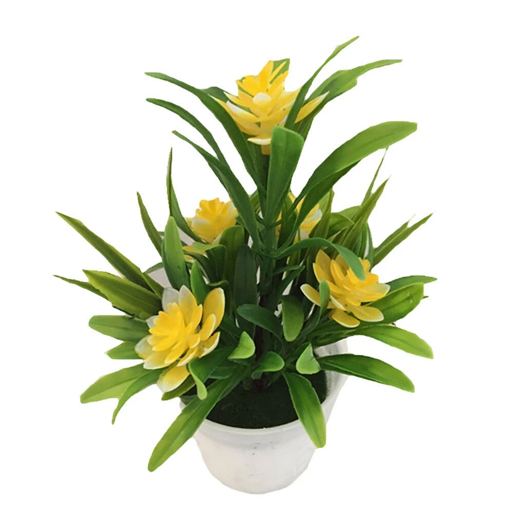 

Artificial Plants Bonsai Small Tree Pot Plants Fake Flowers Potted Ornaments For Home Decoration Hotel Garden Decor