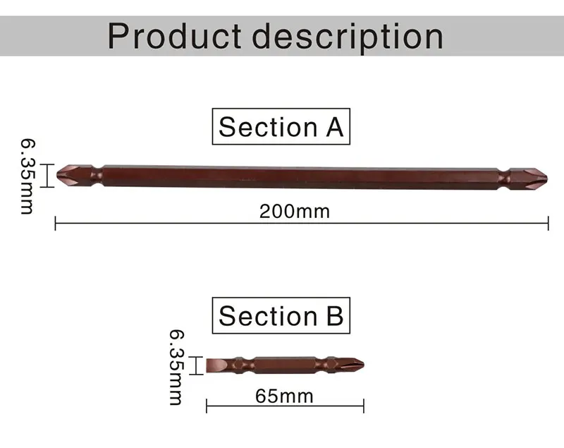 Отвертка phillips Набор бит с двойной головкой ph2 destornillador шлицевые Отвертки прецизионные ударные магнитные кольцевые отвертки