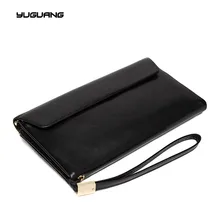 New Europe Brand Wallet Long Creative Unisex Card Holder Casual Zip Clutch Genuine Leather Cluch Coin