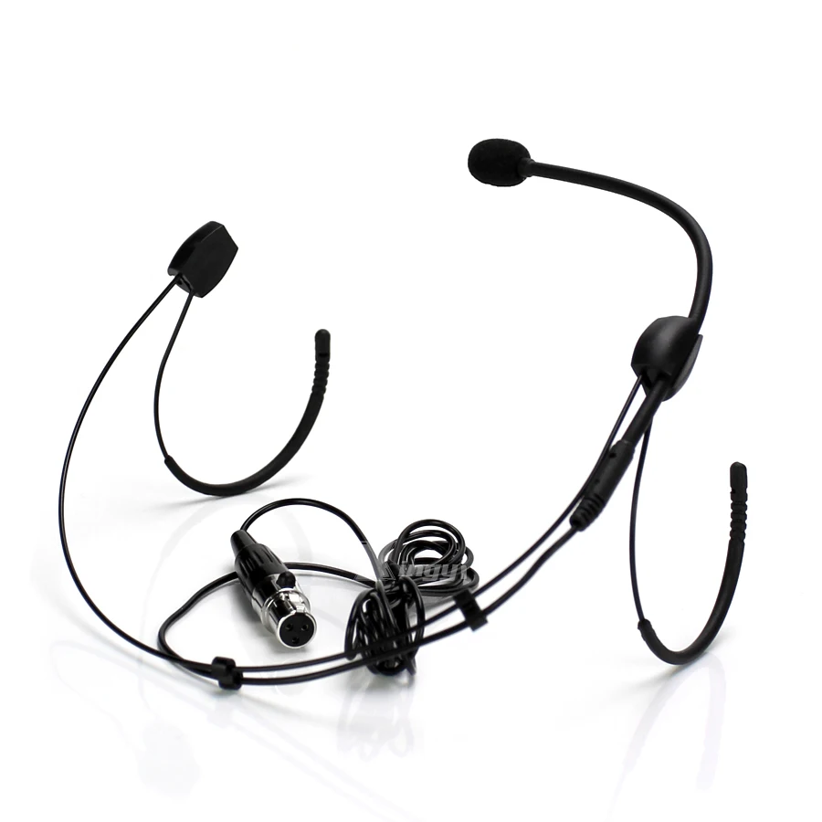 مصغرة xlr 3 دبوس سماعة الميكروفون ta3f headworn مايكروفون ل سامسون كاريوكي نظام bodypack الارسال AL300 AR300 ST2 T32M