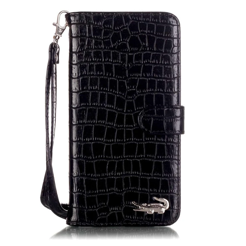 

Luxury Crocodile Pu Leather Wallet Case For Samsung Galaxy S8 S8 Plus Flip Cover Hand Strap