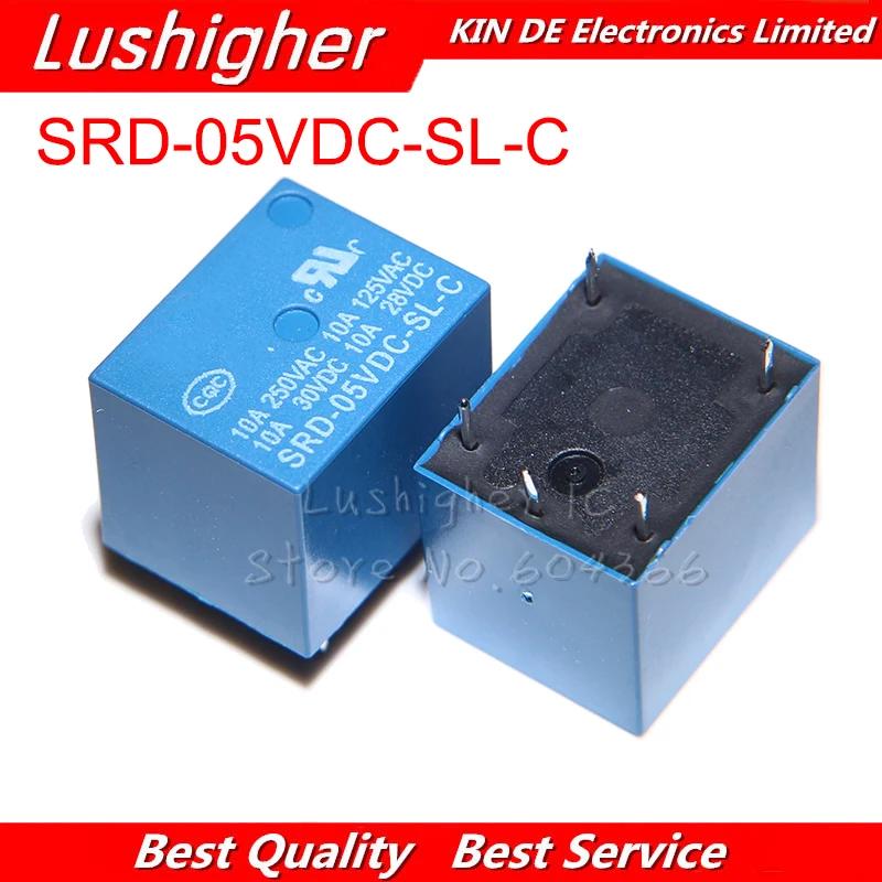 

5PCS Relay SRD-05VDC-SL-C SRD-05VDC-SL SRD-05VDC SRD-05V Relays 5PINS 5V DC New