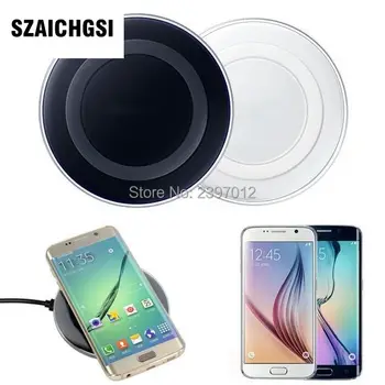 

SZAICHGSI Standard Wireless Charging Pad Plate Wireless Charger for Samsung Galaxy S6 S5 S4 Note 2 for LG Google wholesale 50pcs