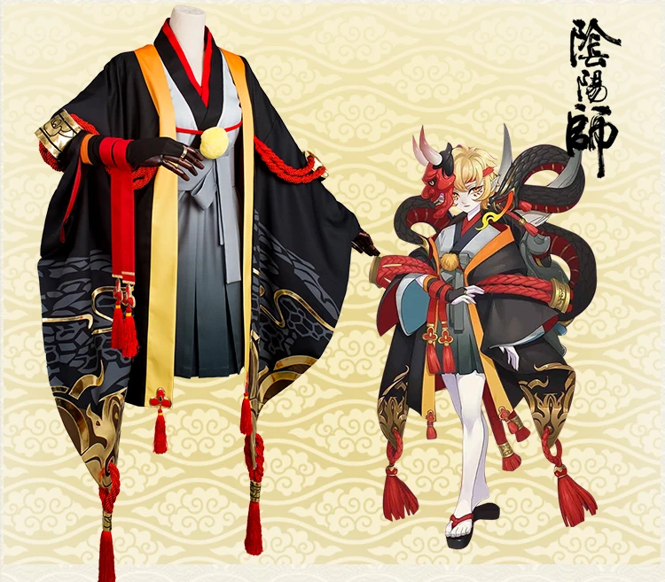 Cos Onmyoji Prajna косплей костюм одежда в стиле кимоно