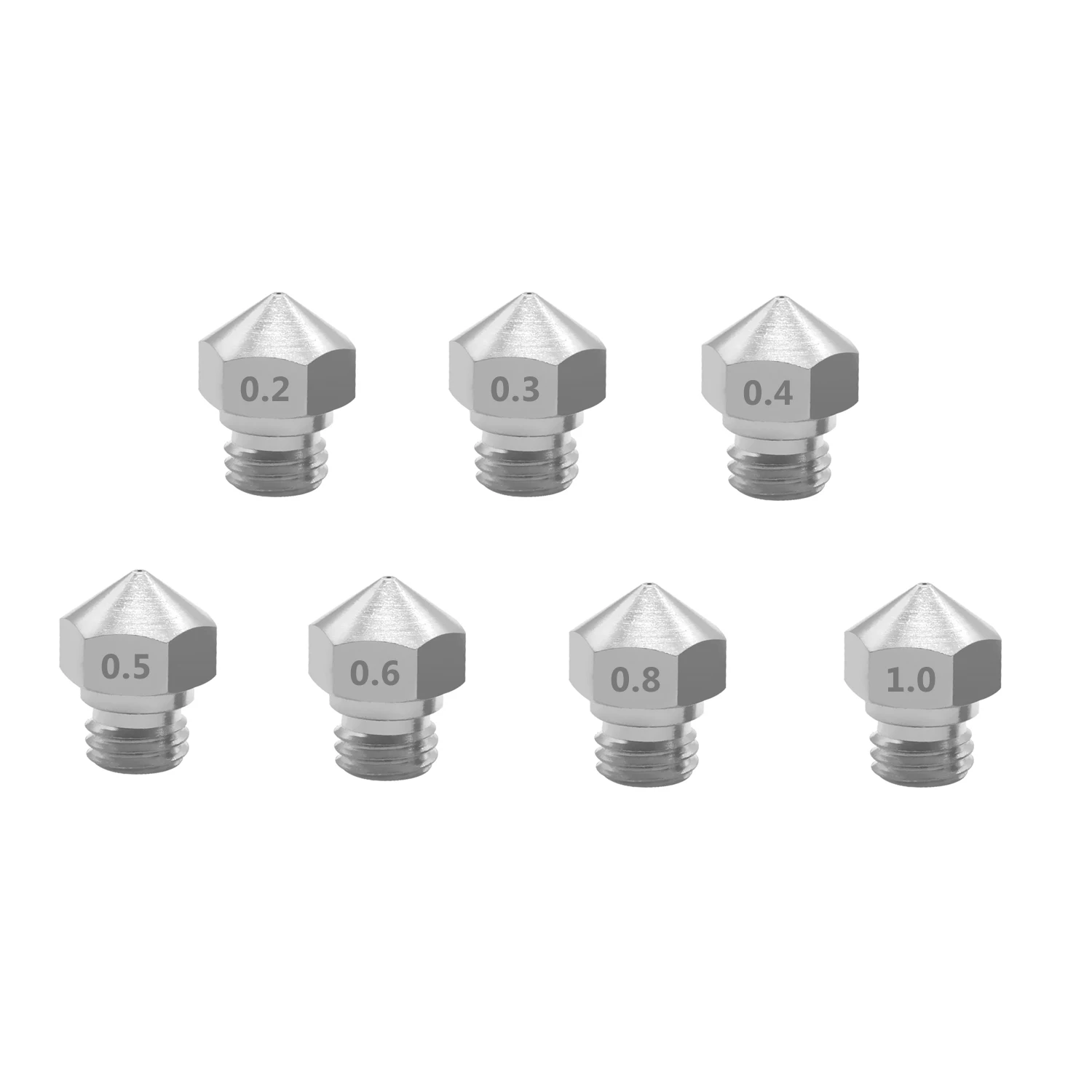 MK10 насадка M7 thread 0 2 мм из нержавеющей стали для 3D принтера Wanhao Makerbot Creator pro D4