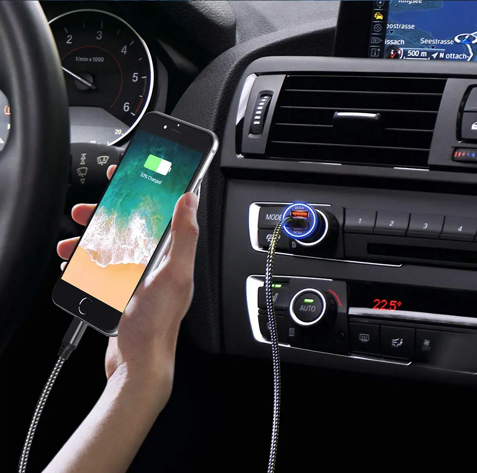 Dual Quick Charge 3.0 USB Car Charger (13)