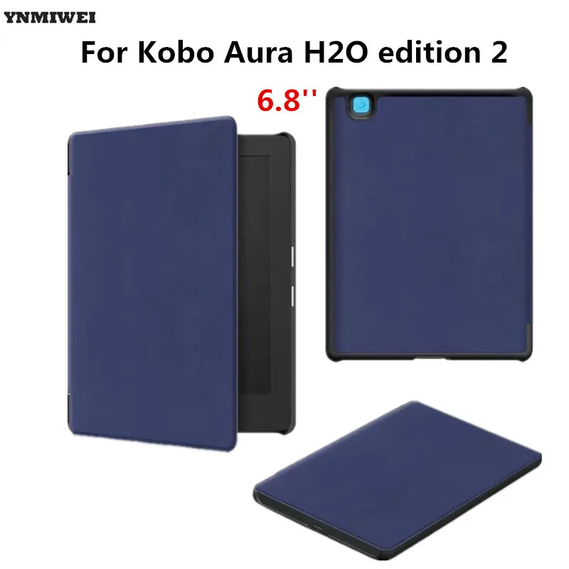 Leather Case For 2017 Kobo Aura H2O Edition 2 6.8'' Stand Flip Magnet Case For KOBO Aura H2O Edition2 Tablet Cover Case