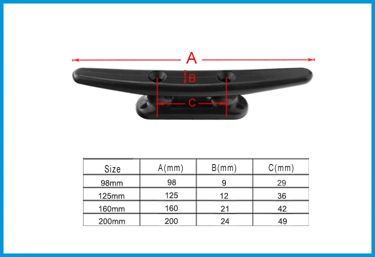 2 шт. нейлоновая пластиковая низкая плоская скоба открытая база шип Морская Лодка Яхта палуба линия веревка галстук лодка оборудование аксессуары