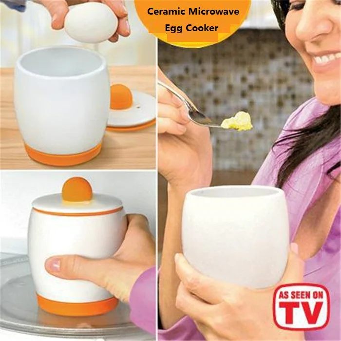 

Free Ship Ceramic microwave egg cooker newest unique high quality 1pc egg poacher kitchen accessories cooking tools