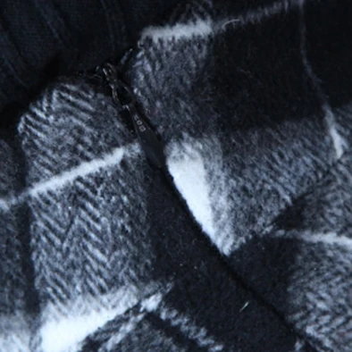 Modecrash Женская винтажная зимняя клетчатая твидовая длинная юбка трапециевидной формы длиной до щиколотки, элегантная плиссированная Расклешенная юбка с высокой талией и карманом