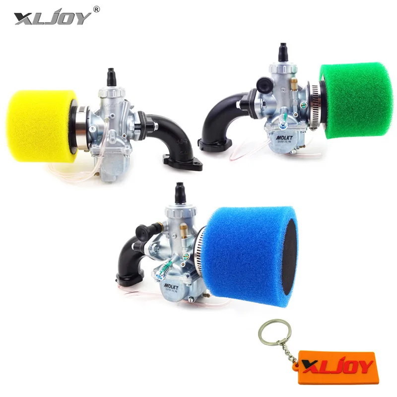 

Molkt 26mm Carburetor Carb+45mm Air Filter+26mm Manifold Intake Pipe+Gasket For 125cc 140cc 150cc Lifan YX SSR Pit Dirt Bike