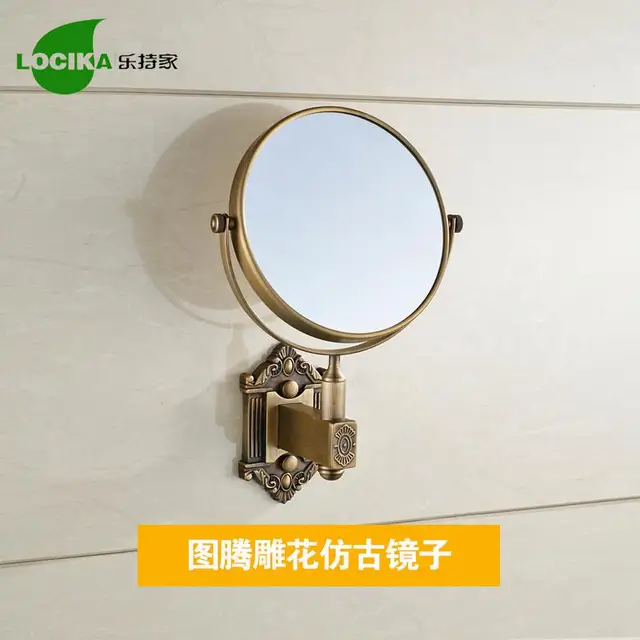 Accesorios de baño de bronce Vintage europeo cepillado de latón sólido