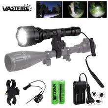 Тактический светильник для скаута, для улицы, Под стволом, винтовка, охотничий флэш-светильник, 1600 люмен, оружейный светильник, lanterna para arma Fit 20 мм