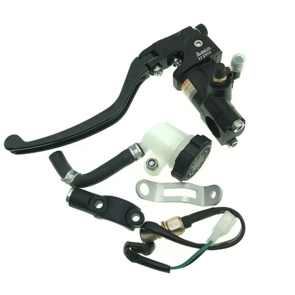 Universal de Freio para Motocicletas Bomba de Embreagem e Cilindro Mestre para Alavanca de Freio de 7 Cnc para Yamaha Bomba Rcs Adin Px7 Kawasaki Suzuki - 8 22mm 7 13 cordas e cabos