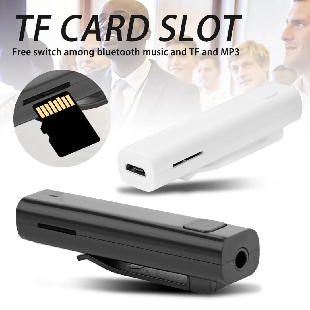 

1pc 2 Colors Wireless Bluetooth Earphone Multifunctional Earphone Translator Supports 26 Languages Translation TF Mayitr