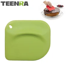 TEENRA 1 шт. пищевой силиконовый скребок для торта мороженое шпатель силиконовый торт более гладкий торт скребок тесто резаки инструменты для выпечки