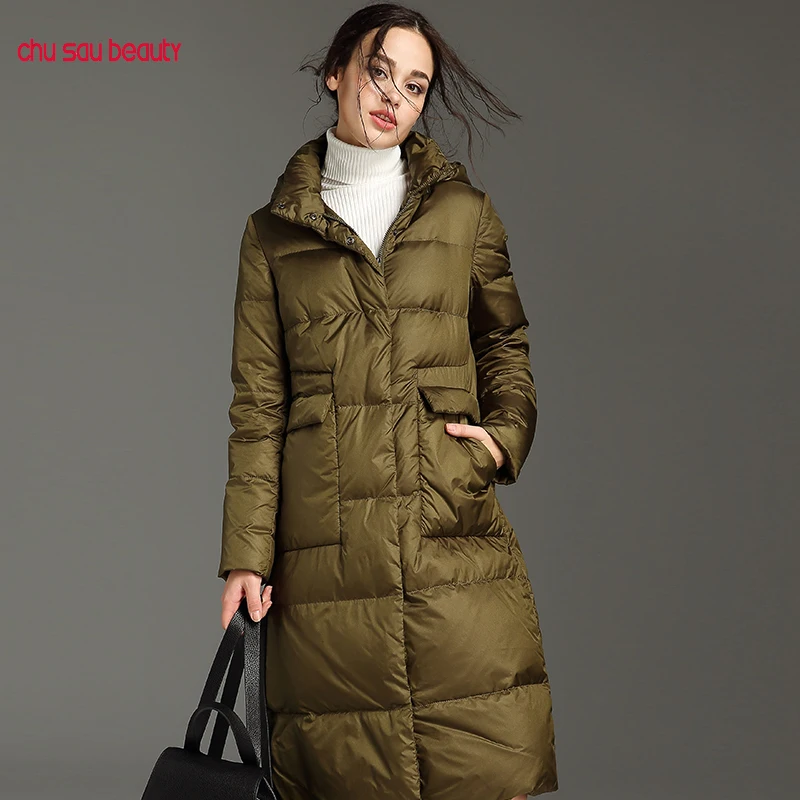 Outwear women overcoats warm women's parkas thicken winter hooded jackets ladies coats casual long parka female plus size