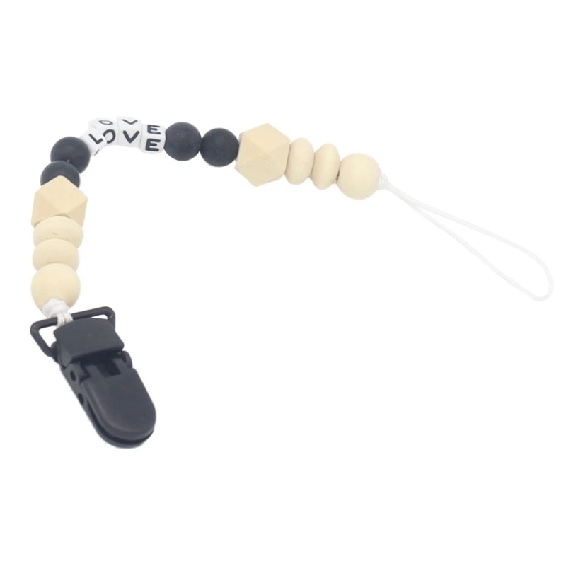 

Newly Feeding Nipple Holder Silicone Baby Pacifier Chain Clip Nipple Leash Strap Pacifier Clips Soother Anti-lost Chain A