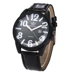 2018 Новый LMen модный кожаный браслет Аналоговые кварцевые круглые наручные часы новые часы Поддержка прямой доставки relogio feminino
