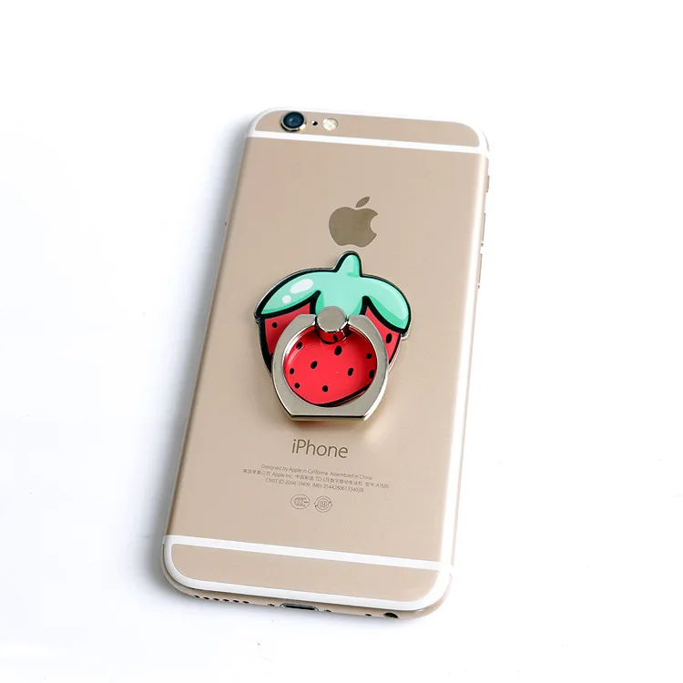 Модная фруктовая самопаста Подставка-кольцо под Пальцы для телефона Подставка для телефона Регулируемая на 360 градусов вращение для iphone 7 8 plus x для xiaomi