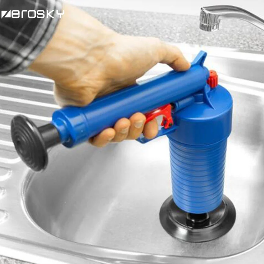 

Zerosky Toilets Air Drain Blaster Pump Sewer Filter Sink Pipe Plunger High Pressure Air Kitchen Bathroom Cleaner Kit