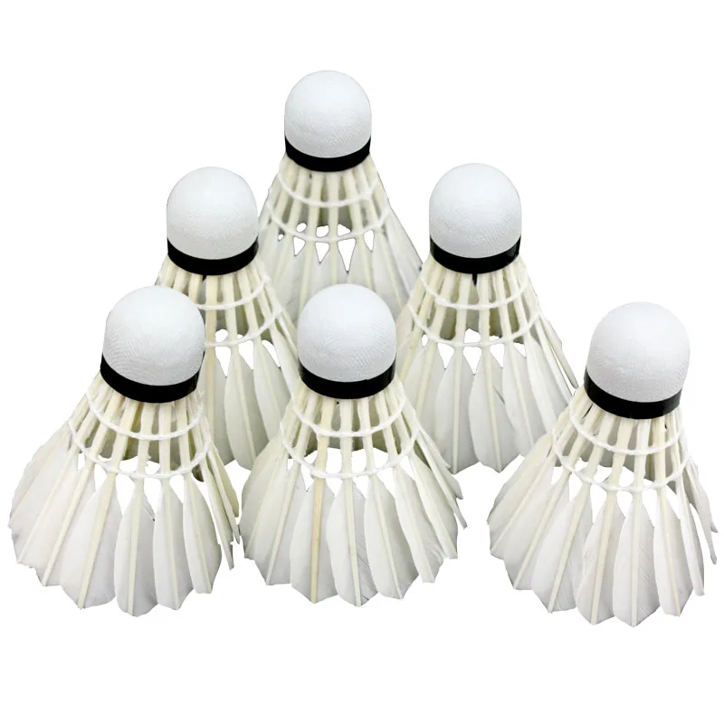 Buy 12pcs Goose Feather Badminton Shuttlecock Lenwave