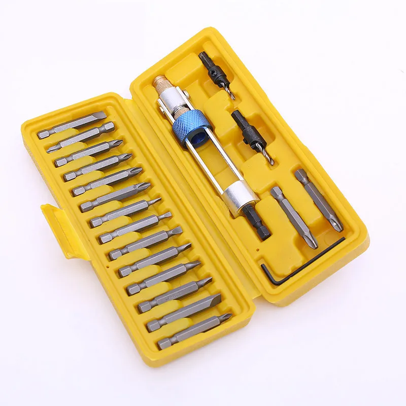 

20Pcs Drill Bit Set HSS High Speed Steel Screwdriver Bits Flip Drive with Countersink Bits Allen Wrench Half Time Drill